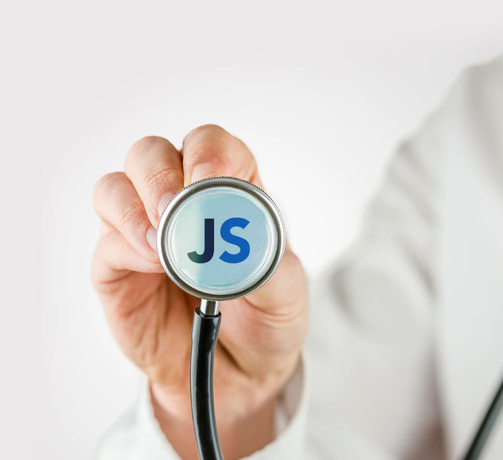 Doctor with stethoscope that has the JobScore logo on it | JobScore Top Applicant Tracking System
