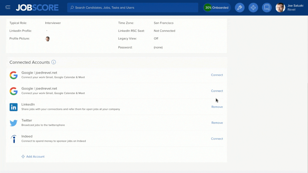 Connecting Google Workspace work identity with JobScore