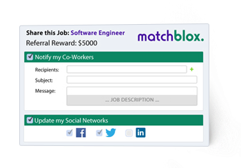 sharing job's page to review job description from the career site