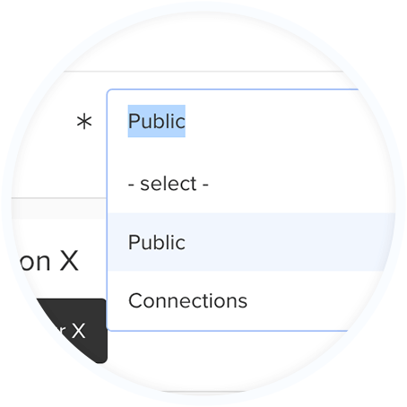 The menu dropdown for social recruiting in JobScore