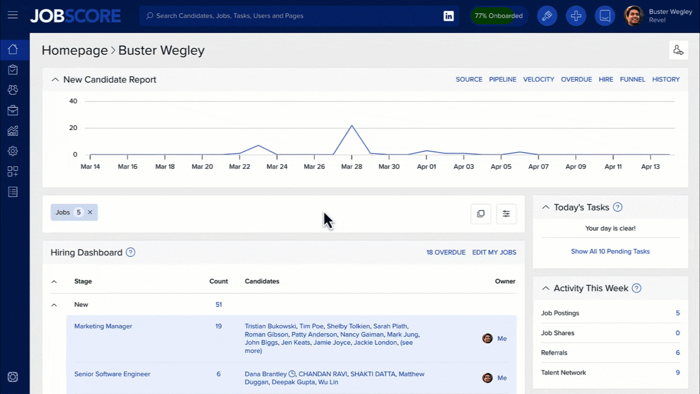 Integrations Tab | JobScore