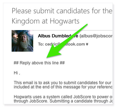 email inbox for recruitment