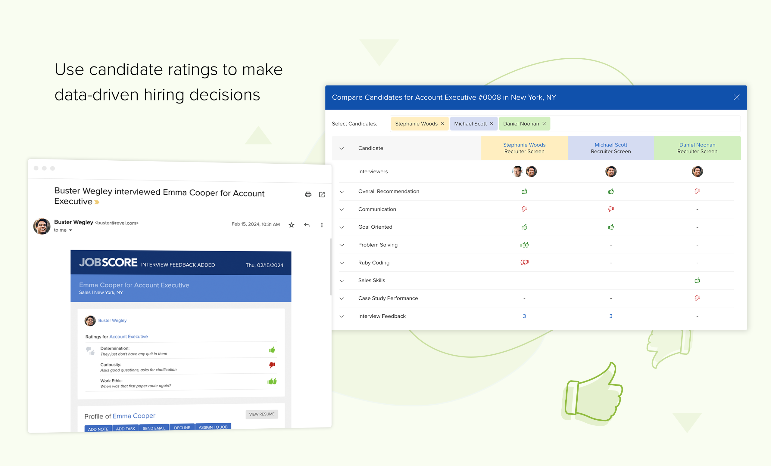 Use ratings to make data-driven hiring decisions | recruiting software ratings