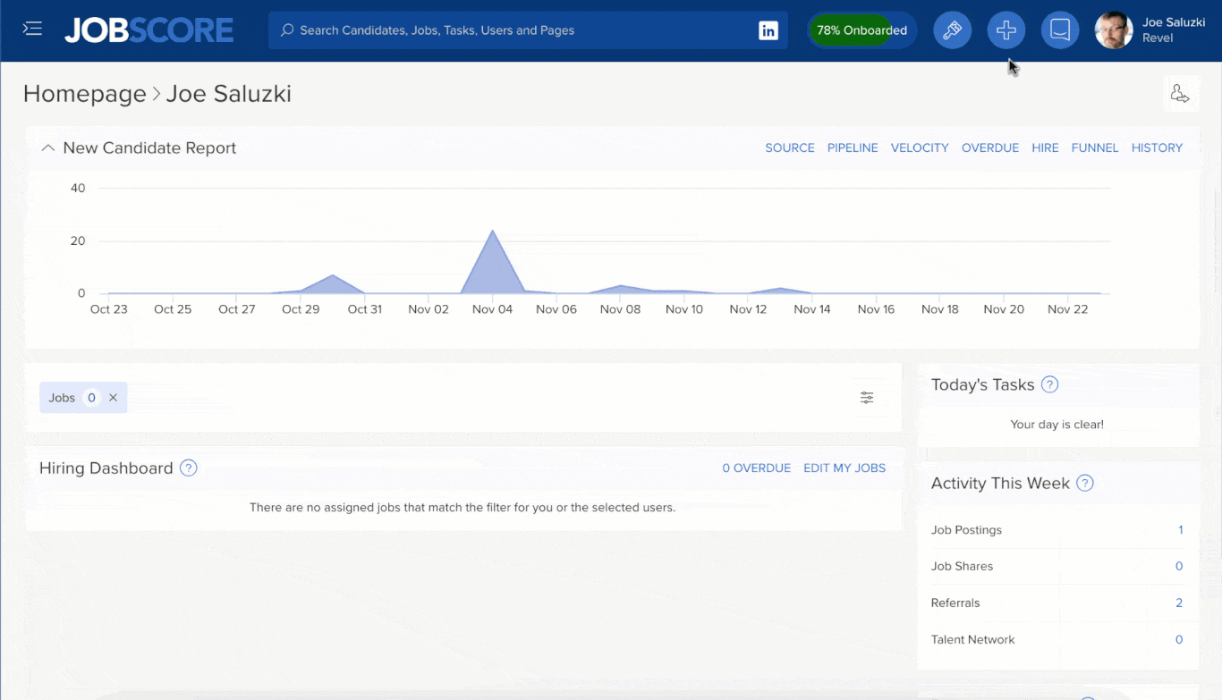 Automatically requesting a teammate by email to add a referral note using the employee referral context template