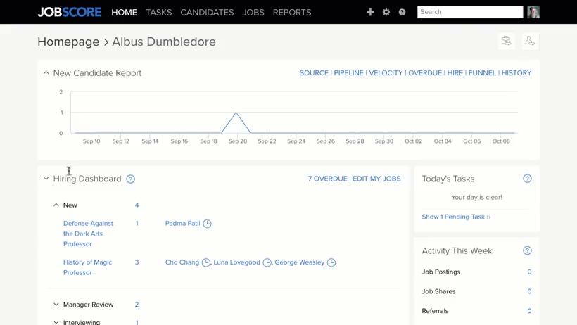 Animated gif of review candidates with full resumes
