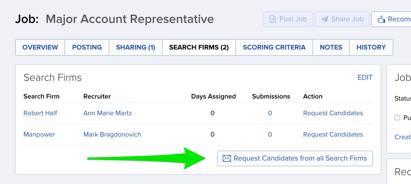 account representative request