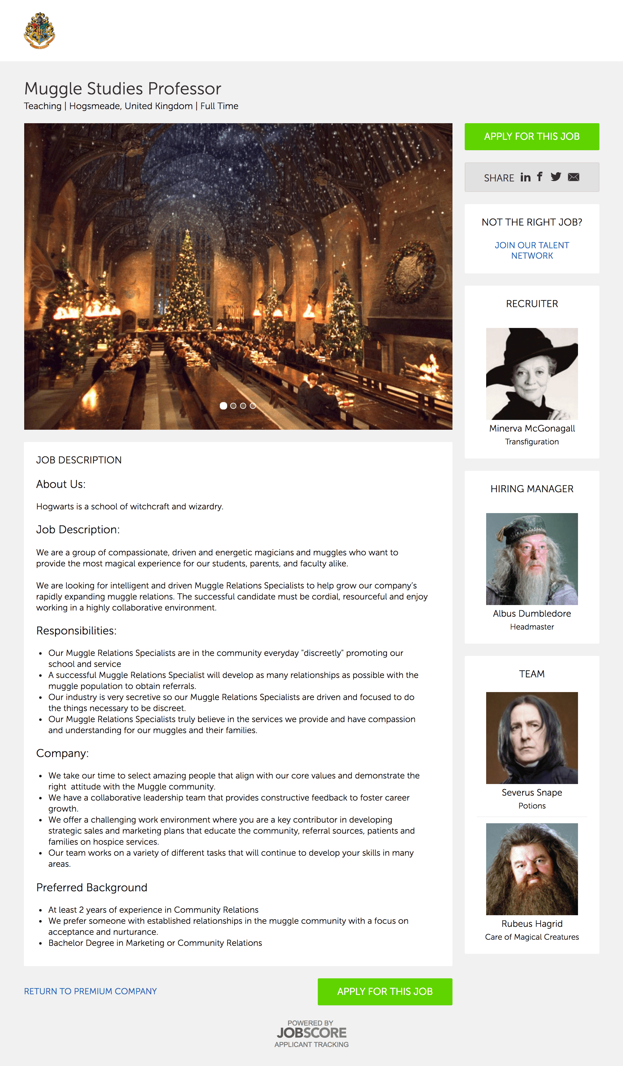 muggle studies professor