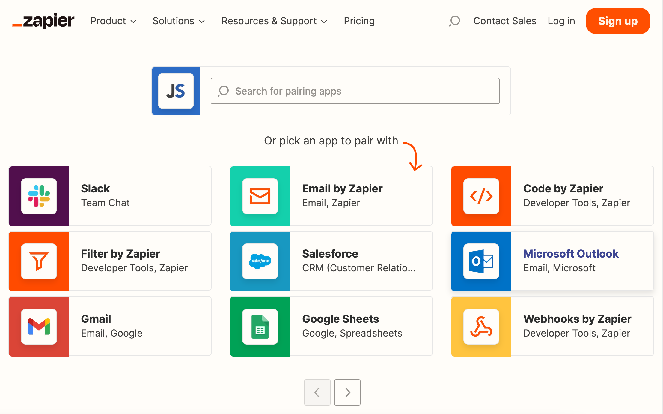 Library of pre-built Zapier integrations connecting JobScore to other business apps